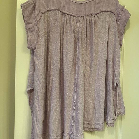 Free People Lilac Flowy Top - Picture 2 of 2